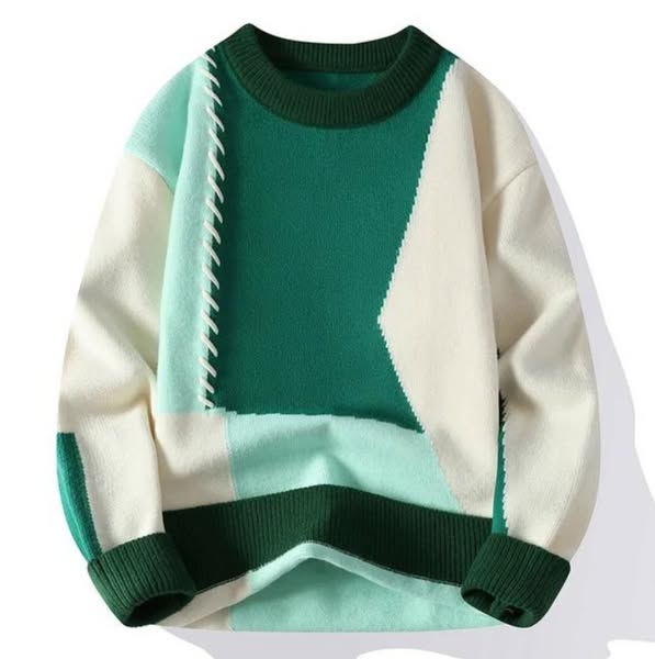 Lonuru |  Luxury Patchwork-sweater