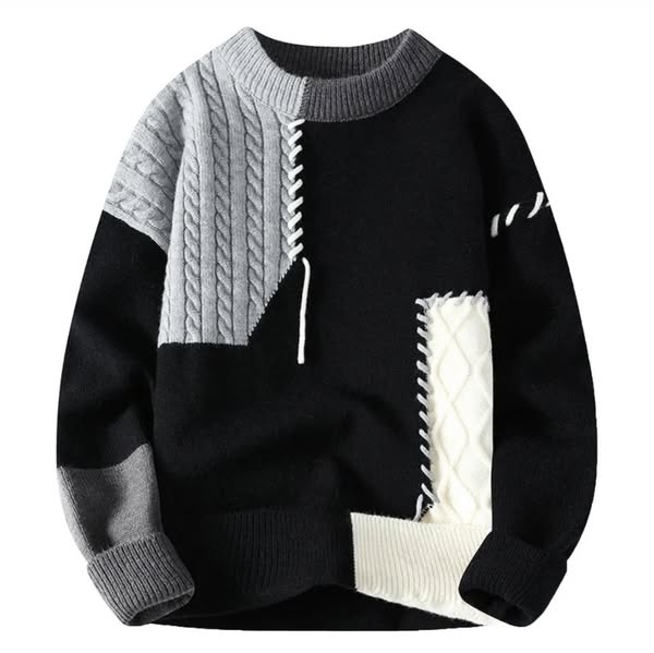 Lonuru |  Luxury Patchwork-sweater