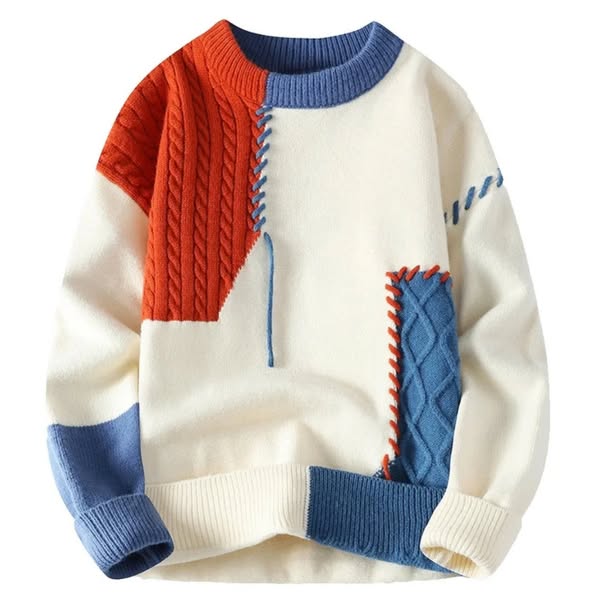 Lonuru |  Luxury Patchwork-sweater
