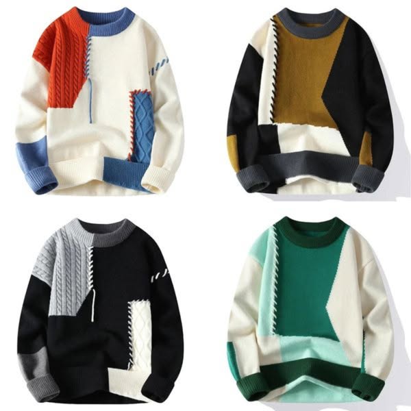 Lonuru |  Luxury Patchwork-sweater